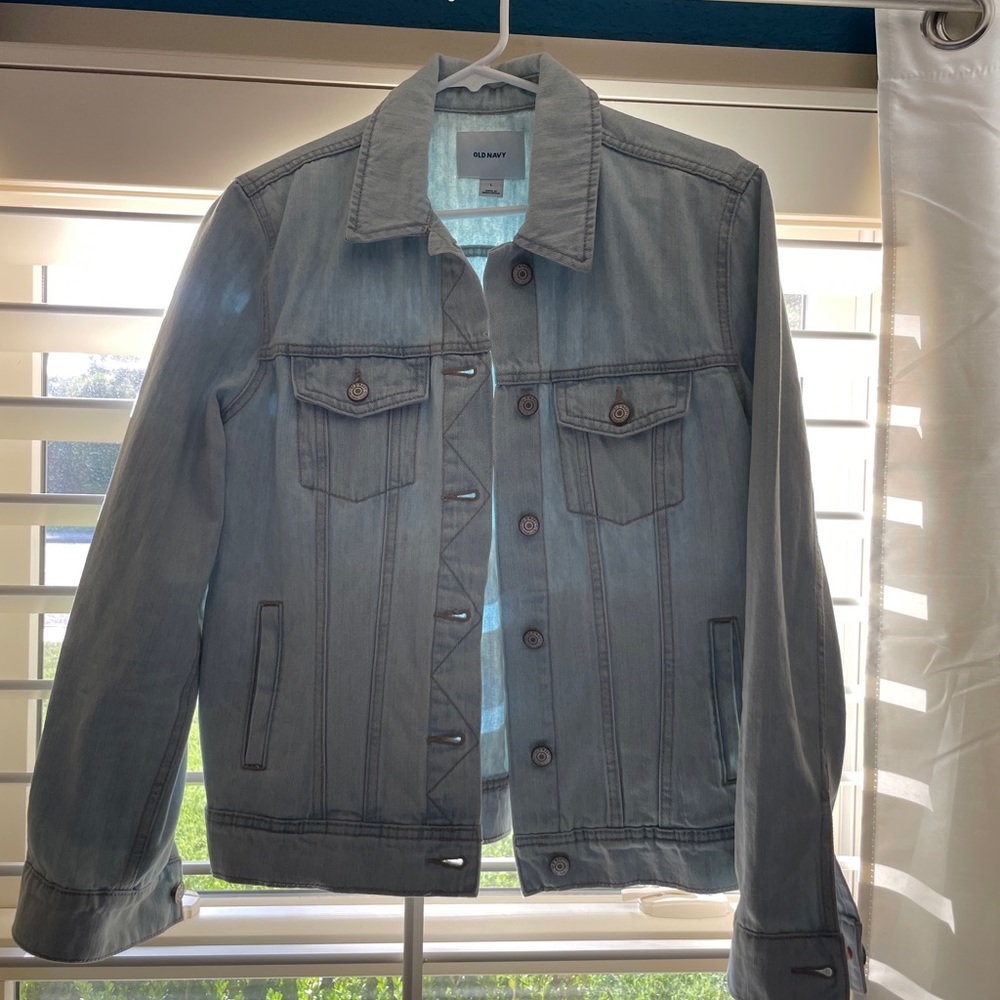 Old Navy Denim Jean Bomber Jacket - Light Wash
